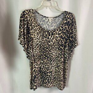 Cheetah Print Flowing Top